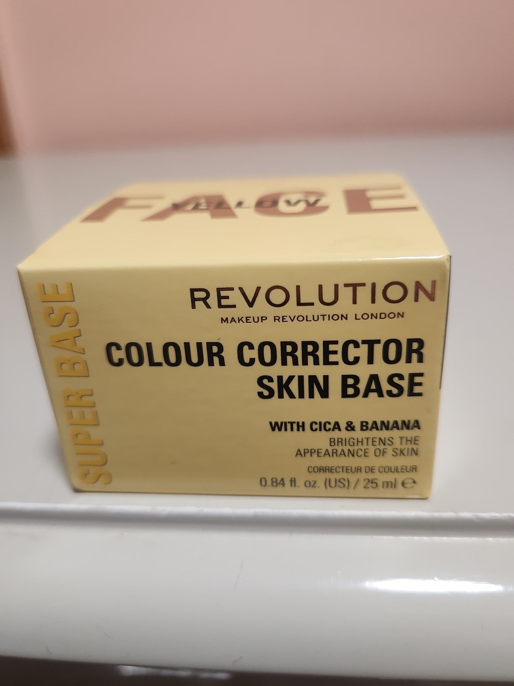 Revolution Super Base Yellow Color Corrector Skin Base Brightening 0.84 fl oz